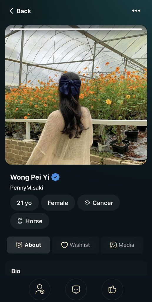 Penny's YouApp profile